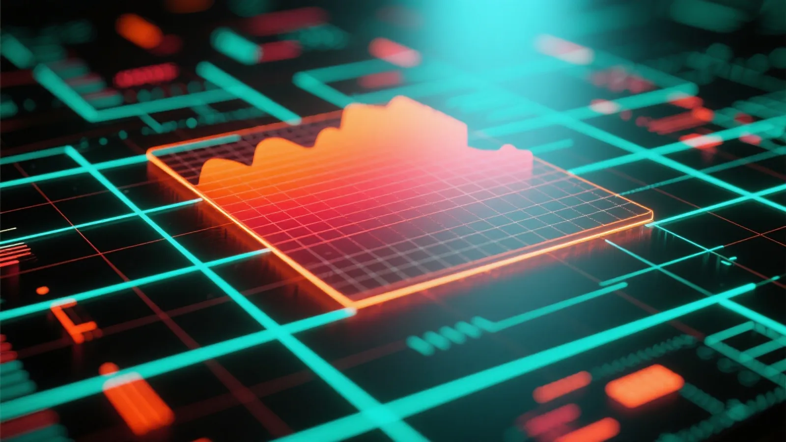 数据热力图背景